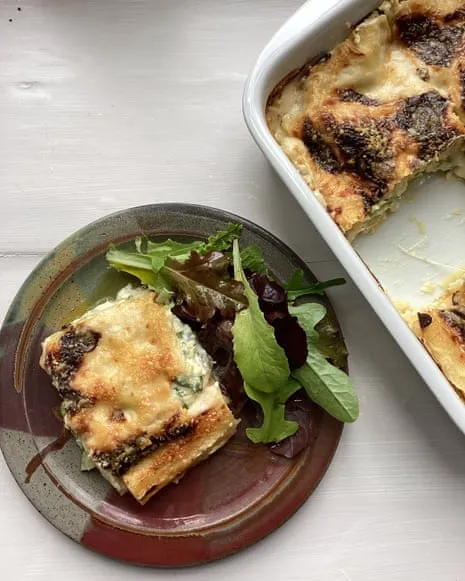 A Classic Recipe for Lasagne with Zucchini and Three Cheeses